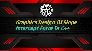 # 2-How to Draw Slope Intercept Form in C/C++ Graphics  Programming Language...
