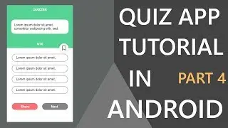 How to make an Quiz app in android studio?(Part-4)| Hindi Tutorial 2019