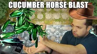 GIDDY UP CUCUMBER HORSE! OKAY TRY AGAIN! OKAY AGAIN! OKAY AG-