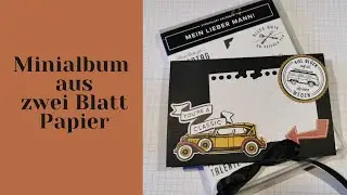 Minialbum aus 2 Blatt Papier -Werbung für SU!-