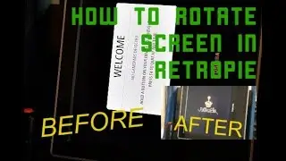 How to rotate screen in retropie