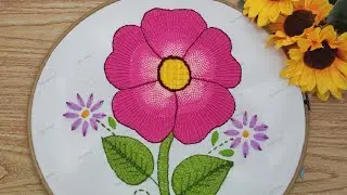 #192 Bordando flor, centro y flor pequeña con puntadas fáciles | Say Artes