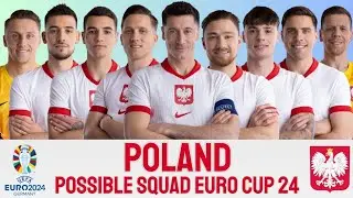 POLAND POSSIBLE SQUAD EURO CUP 2024 | POLAND 2024 | EURO CUP 2024