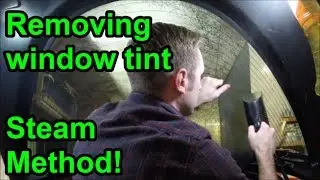 Removing window tint without damaging defroster lines
