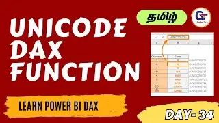 UNICODE DAX Function in Power BI - Learning Power Bi 2023 