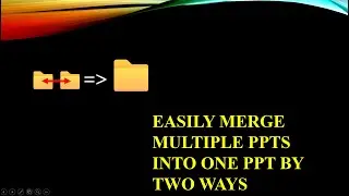 Merge Multiple PPTS into ONE PPT#viral #trending