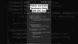 Python And Kotlin Developers Doing DSA with Java #dsa #codingmeme #codinghumour #shorts #memes