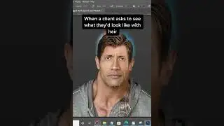 When a client asks you How would i look with hair
