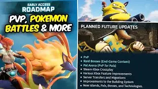 PvP, POKEMON BATTLES, & RAIDS COMING TO PALWORLD! Palworld Road Map & Future Updates!