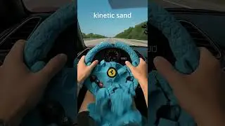 BLUE SAND Ferrari Steering Wheel — Will It Grind or Steer? (POV)