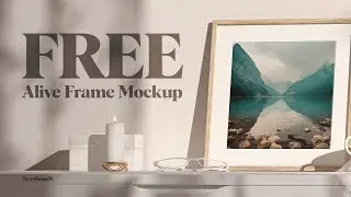 Free Alive Frame Mockup Presentation