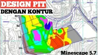 Tutorial Design PIT Tambang | Minescape 5.7 | Tutorial Design PIT Pemula  dengan Kontur