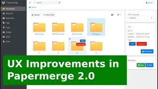 UX Improvements in Papermerge 2.0
