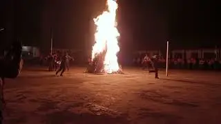 Upacara api unggun pramuka penggalang II Pangkalan SMP Negeri 1 Bungaraya #pramuka #bungaraya