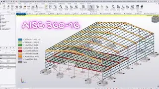3.2 Model Multiple Portal Frame in Tekla Structural Designer 2024: AISC 360-16