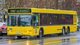 ПОЕЗДКА на АВТОБУСЕ мАз 107.466 (ГОС.НОМЕР АЕ 9513-7) МАРШРУТ 145с