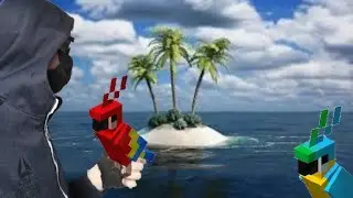 Встреча с попугами... (#2 часть на плоту)