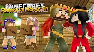 Minecraft Royal Family : EVIL STEPMOM RAMONA MOVES IN! w/Little Kelly & Little Carly