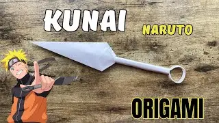 ORIGAMI NARUTO KUNAI PAPER KNIFE EASY TUTORIAL | ORIGAMI WORLD NINJA WEAPON ORIGAMI INSTRUCTIONS