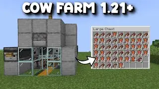 EASY MINECRAFT 1.21+ AUTOMATIC COW FARM TUTORIAL!