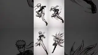 Speed drawing StickMan Naruto | Compilation 😳 