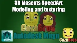 3D Mascots - Modeling and texturing SpeedArt