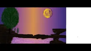how to draw beautifull scenery in ms pint
