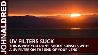 Using a UV Filter with a light source in the shot