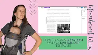 How to add a blog post using a Divi builder template