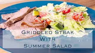 Griddled Beef Steak with Summer Salad and Homemade Dressing | Tasty!