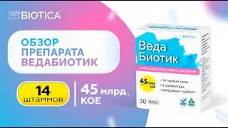 ВедаБиотик - пробиотик для восстановления микрофлоры ЖКТ при дисбактериозе и после антибиотиков