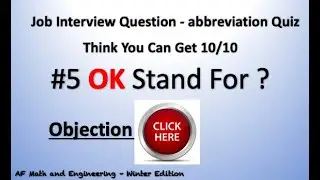 Job Interview Question - abbreviation Quiz - Think You Can Get 10/10