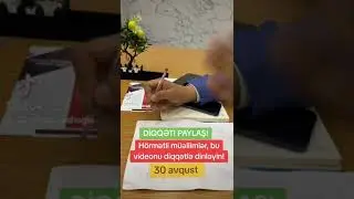 Müəllimlərin nəzərinə