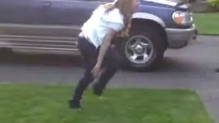 My sister teaching me how to jerk