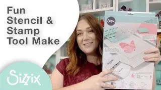 Stenciling with paints, inks and the Sizzix stencil & Stamp Tool