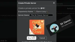 200 Sub Special + Plane Crazy Private Server (Roblox)