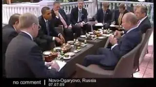 Путин и Обама у самовара