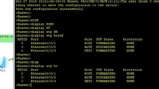 STP lab ensp huawei