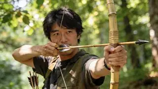 How to make Arrows and Bow from BAMBOO | Japanese Joinery by 