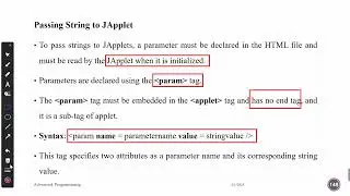 Lecture 23: JApplet Life Cycle Methods & Pass String | Part 3 by Ayana Olika