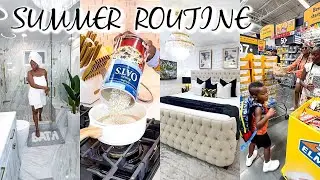 OUR SUMMER MORNING ROUTINE + BACK TO SCHOOL PREP MIDDLE SCHOOL & KINDERGARTEN SCHOOL FINDS | OMABELL
