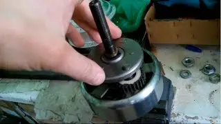 Wheel motor 350W 36V. The first connection to the controller. Dismantling.