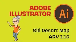 Adobe Illustrator Pen Tool Drawing Ski Map