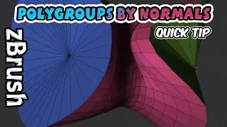Polygroups By Normals - MUST USE! (zBrush Tips & Tricks)