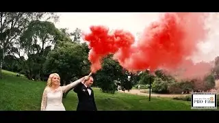 Цветной дым на свадьбе. Всегда Эффектно!
