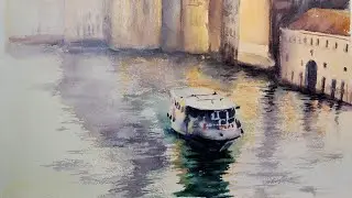 Венеция. как написать воду и архитектуру-акварелью.