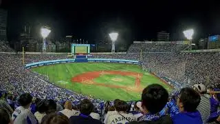 戸柱タイムリーヒット→オースティン2塁から帰還→リプレー検証