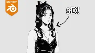 How I made a Sketchy Looking Character in Blender!