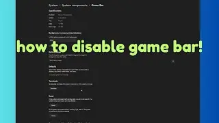 How to disable Xbox Game Bar on windows 11 | AquaTechFantasy