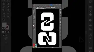 Logo design letter NS in #illustrator #shorts